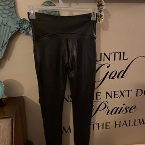 Faux leather Spanx new worn once for an hr